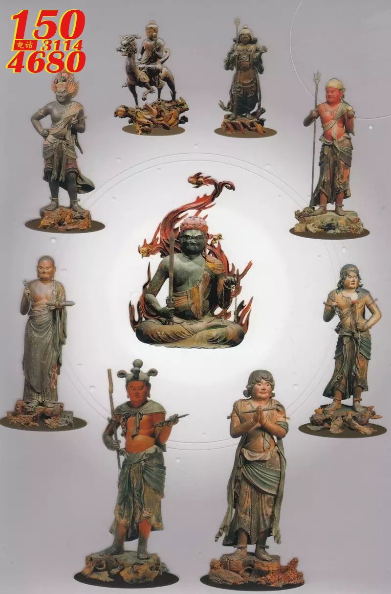 八大明王雕塑像